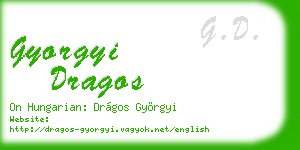gyorgyi dragos business card