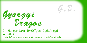 gyorgyi dragos business card